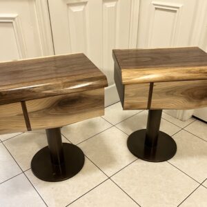 Walnut Bed Side Tables