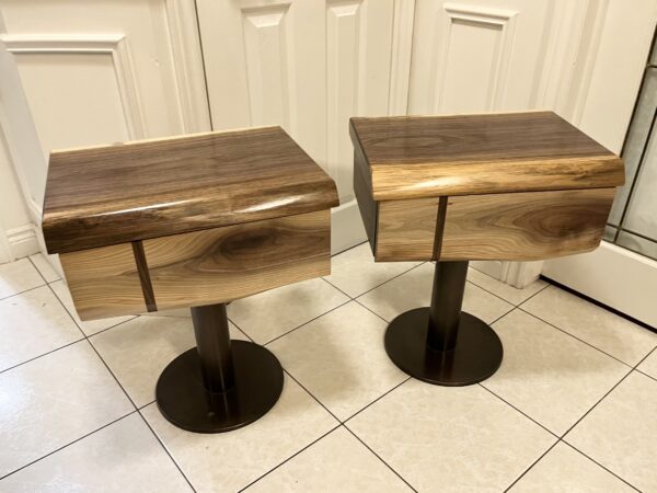 Walnut Bed Side Tables