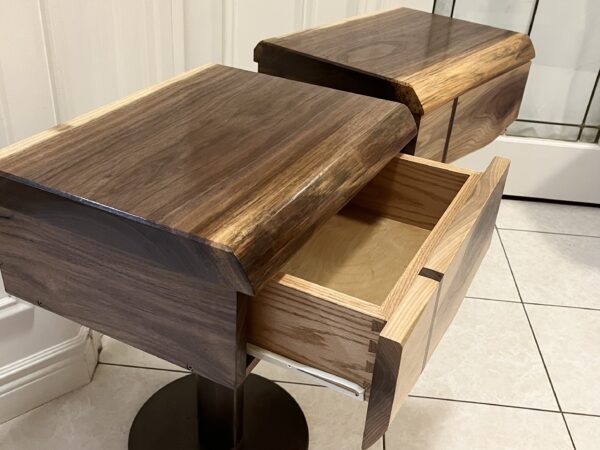 Walnut Bed Side Tables - Image 2
