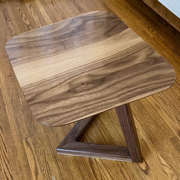 Walnut Slide-Under Sofa Side Table - Image 2